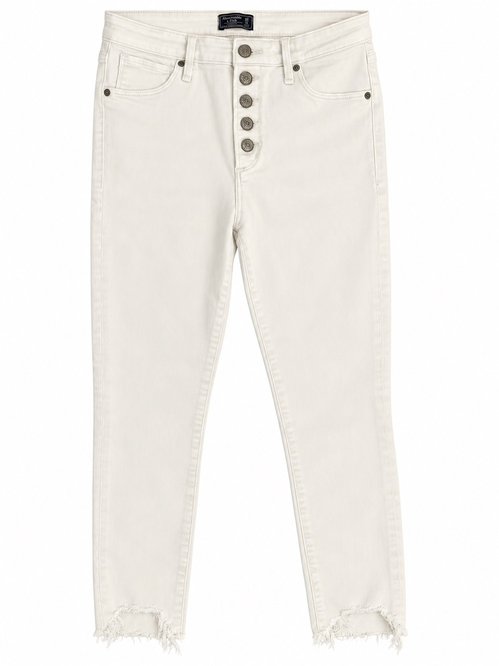 Abercrombie & Fitch High-Rise White Jeans